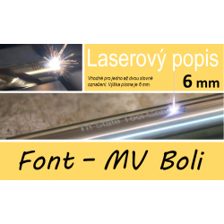 Nerezové fajky - laserový popis MB Boli 6mm