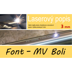 Nerezové fajky - laserový popis MB Boli 3mm