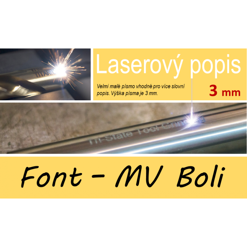 Nerezové fajky - laserový popis MB Boli 3mm