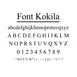 Font Kokila